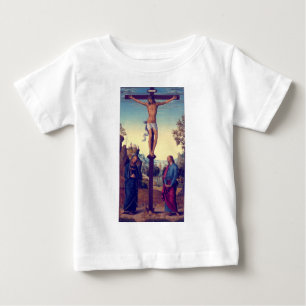 Camiseta De Bebé La Crucifixión con la Virgen de Pietro Perugino