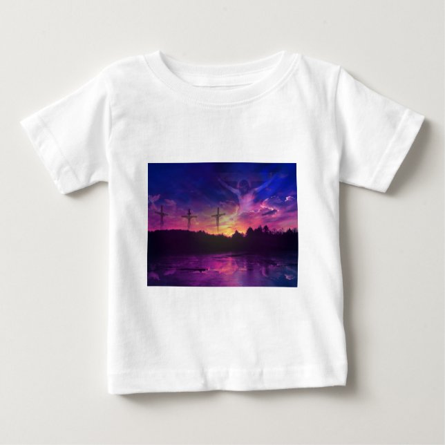 Camiseta De Bebé La crucifixión del Jesucristo (Anverso)