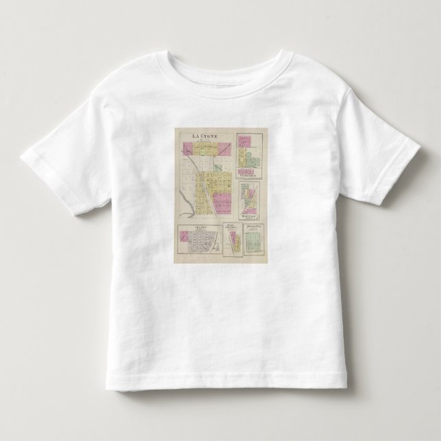 Camiseta De Bebé La Cygne, Uniontown, Hiattville, Fulton, Kansas (Anverso)