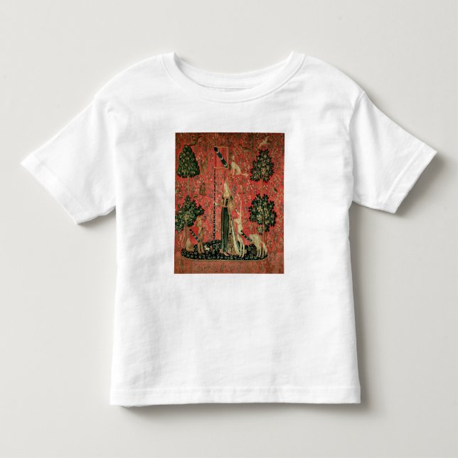 Camiseta De Bebé La Dama y el Unicornio: 'Touch' (Anverso)