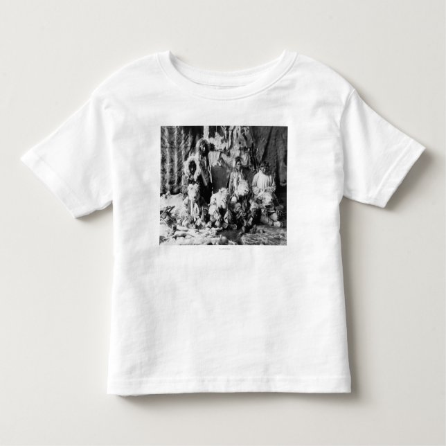 Camiseta De Bebé La "danza del lobo" del Kaviagamutes (Anverso)