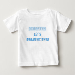 Camiseta De Bebé la diabetes deja que la