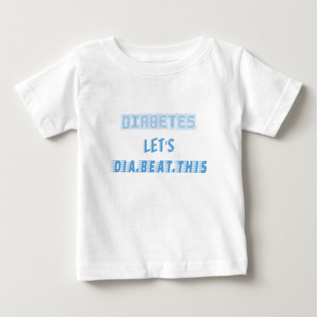 Camiseta De Bebé la diabetes deja que la (Anverso)