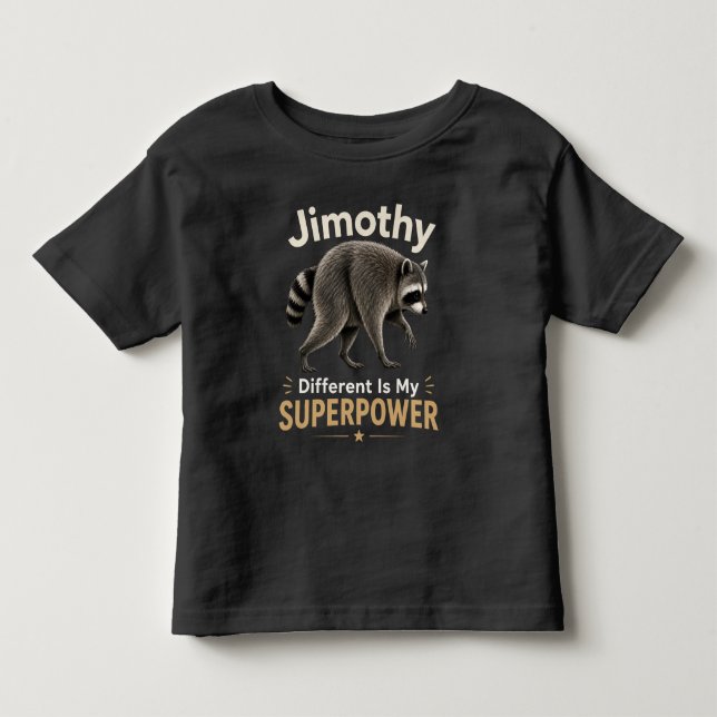Camiseta De Bebé La diferencia de Jimothy es mi superpoder (Anverso)