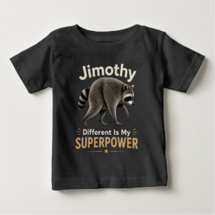 Camiseta De Bebé La diferencia de Jimothy es mi superpoder