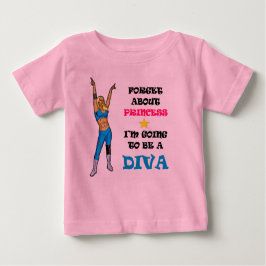 Camiseta De Bebé La diva tutu de lucha libre