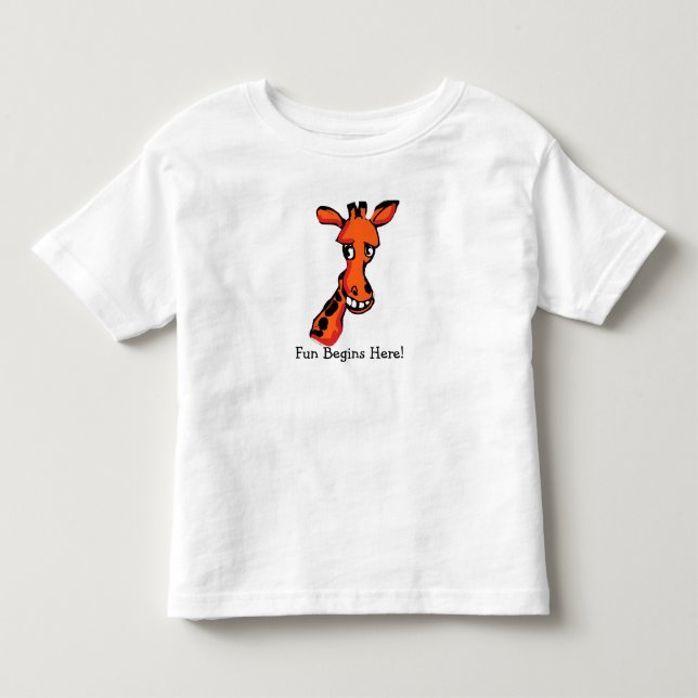 Camiseta De Bebé La diversión empieza aquí (Anverso)