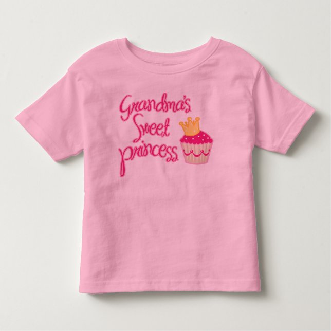 Camiseta De Bebé La dulce princesa de la abuela (Anverso)