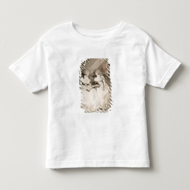 Camiseta De Bebé La duquesa de Devonshire y su hermana, el primo (Anverso)