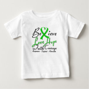 Camiseta De Bebé La enfermedad de riñón cree el collage del coraz
