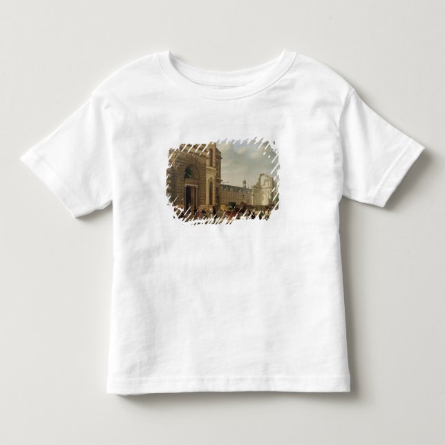 Camiseta De Bebé La entrada al Musee de Louvre y St. (Anverso)