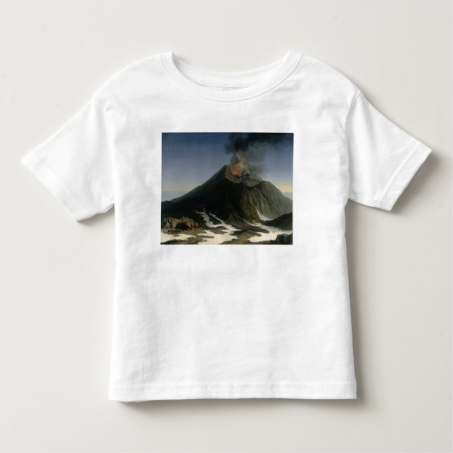Camiseta De Bebé La erupción del Etna (Anverso)