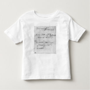 Camiseta De Bebé La escritura de Leonardo da Vinci