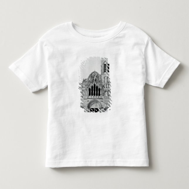 Camiseta De Bebé La fachada de La Madeleine de Vezelay (Anverso)