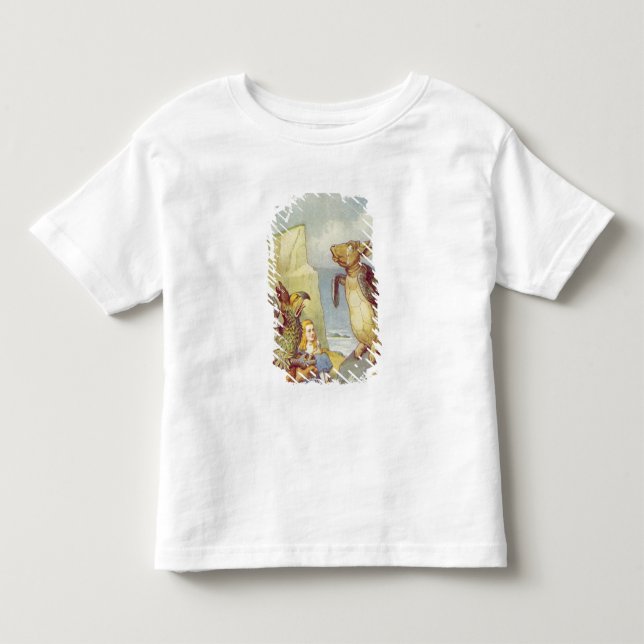 Camiseta De Bebé La Falsa Tortuga y el Grifo (Anverso)