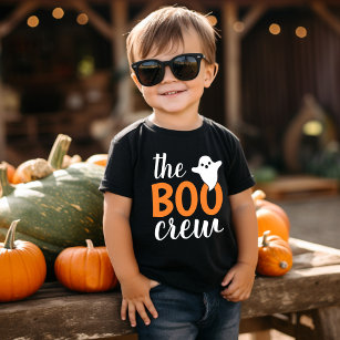 Camiseta De Bebé La familia de Boo Crew Naranja Halloween