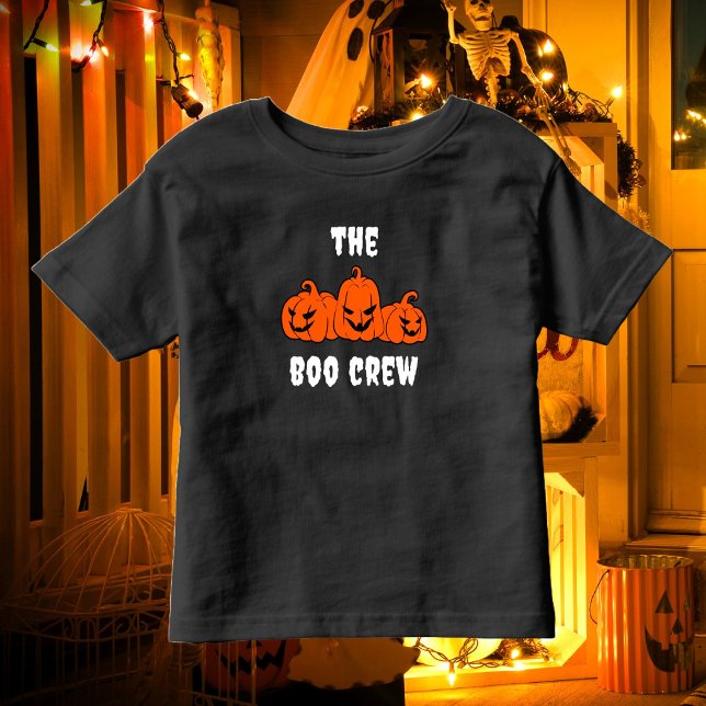Camiseta De Bebé La familia moderna de Boo Crew en Halloween (Subido por el creador)