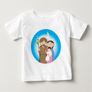 Camiseta De Bebé La familia santa