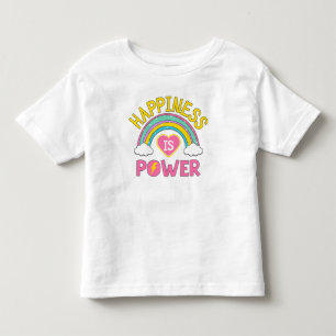 Camiseta De Bebé La felicidad es el arcoiris del poder