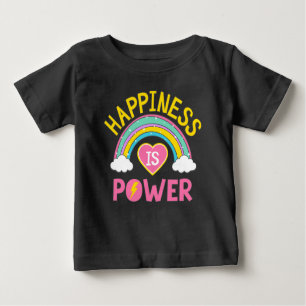 Camiseta De Bebé La felicidad es el arcoiris del poder