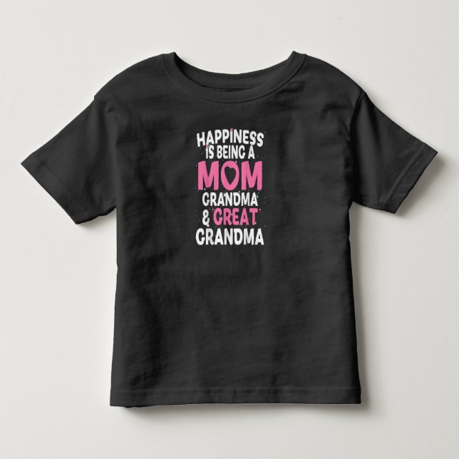 Camiseta De Bebé La felicidad es ser un regalo divertido de mamá (Anverso)