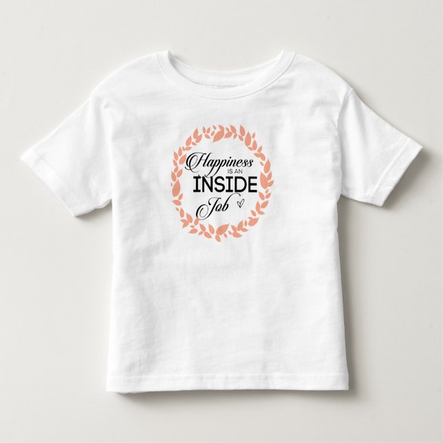 Camiseta De Bebé La Felicidad Es Una Esposa De Trabajo Interior (Anverso)