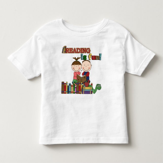 Camiseta De Bebé La figura lectura del palillo de los niños es (Anverso)