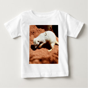 Camiseta De Bebé La Forrajera de la Naturaleza: Meerkat blanco cava