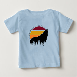 Camiseta De Bebé La fuerza del lobo es el retro del paquete