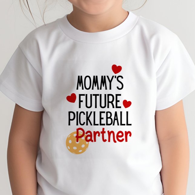Camiseta De Bebé La futura compañera de piquetes de mamá, niña (Subido por el creador)