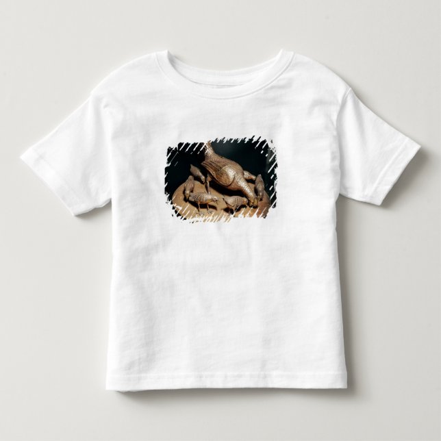 Camiseta De Bebé La gallina dorada y sus chichas (Anverso)