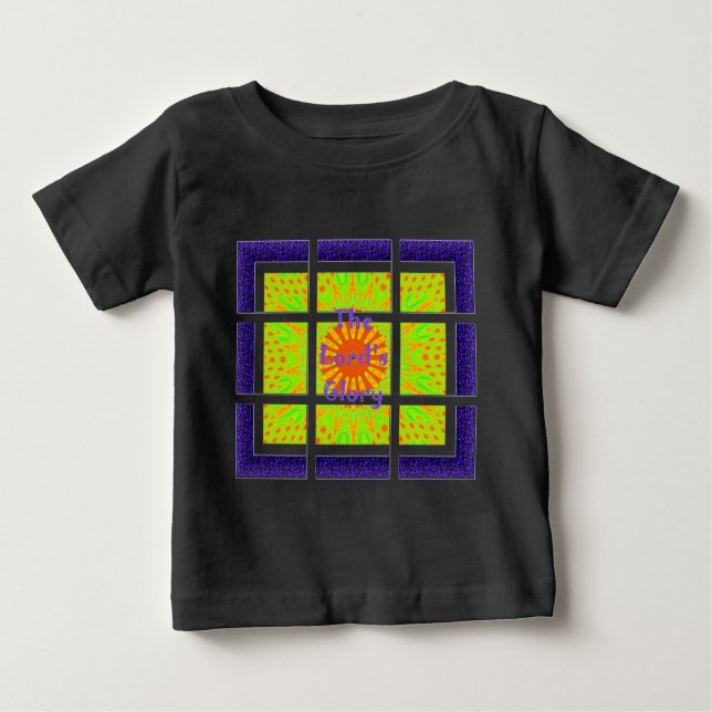 Camiseta De Bebé La gloriosa geometría del Señor: juguetona y creat (Anverso)