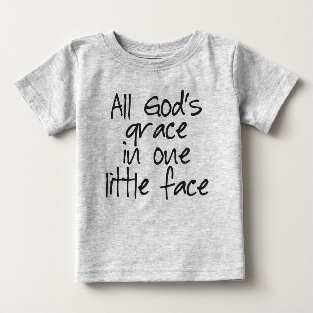 Camiseta De Bebé La gracia de Dios en una pequeña cara (Anverso)