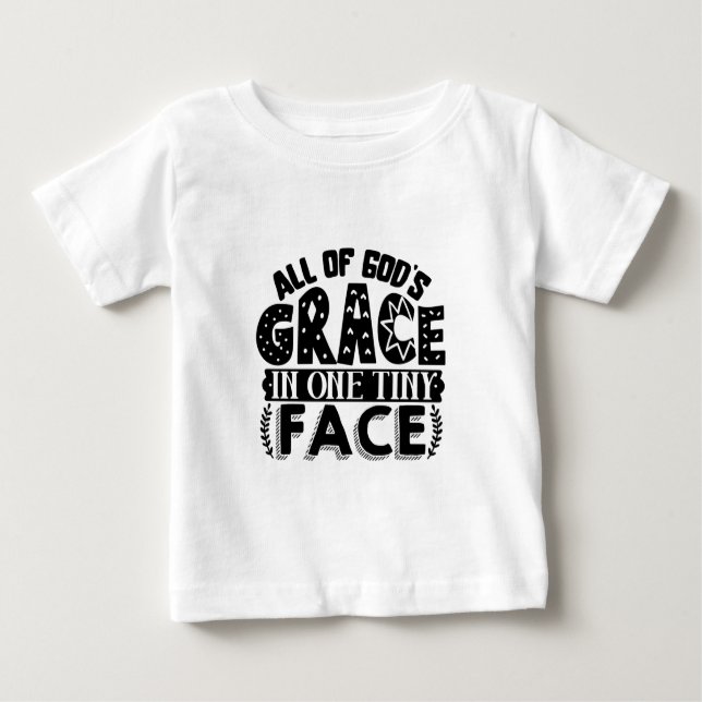 Camiseta De Bebé La gracia de todos los dioses en una minúscula car (Anverso)