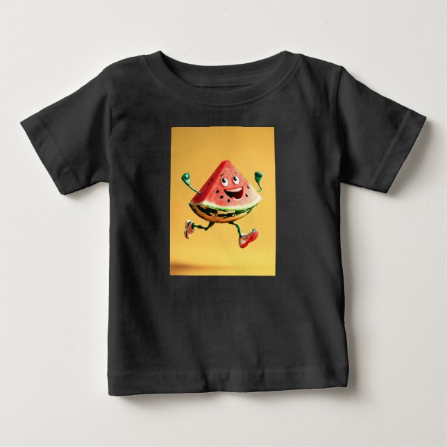 Camiseta De Bebé La gran cascada de sandía (Anverso)