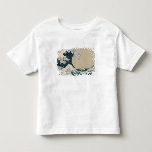 Camiseta De Bebé La gran onda de Kanagawa, vistas del monte Fuji