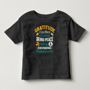Camiseta De Bebé La gratitud trae paz hoy – Fe positiva