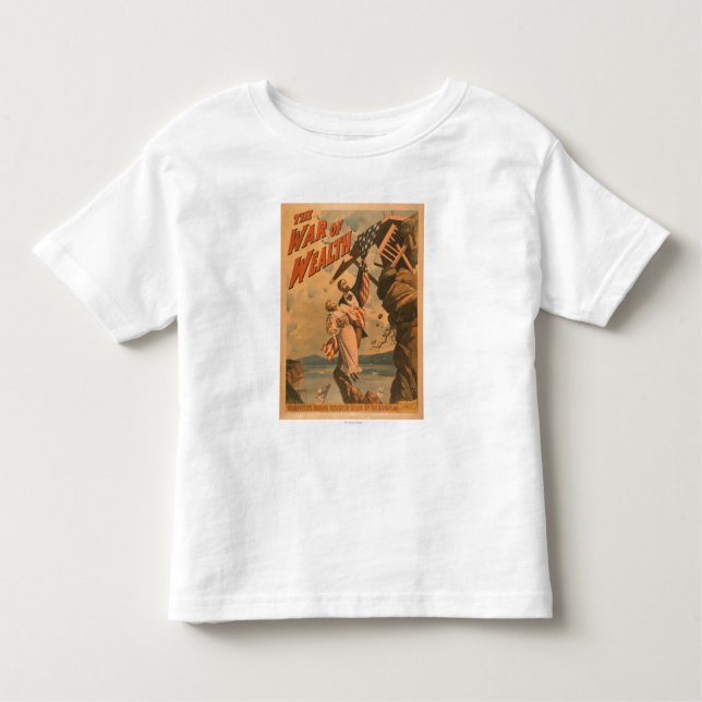 Camiseta De Bebé La guerra del poster de teatro de la riqueza (Anverso)