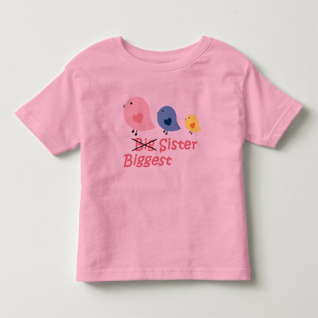 Camiseta De Bebé La hermana más grande (Anverso)