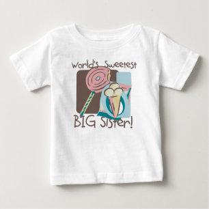 Camiseta De Bebé La hermana mayor más dulce del mundo