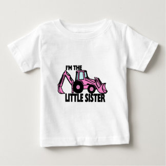 Camiseta De Bebé La hermana pequeña Backhoe