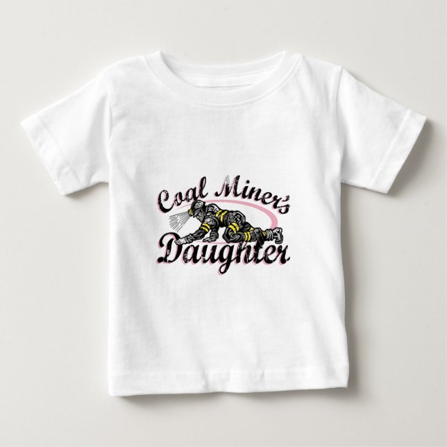 Camiseta De Bebé la hija del minero de carbón (Anverso)