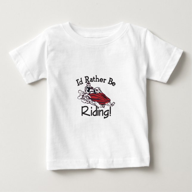 Camiseta De Bebé La identificación esté montando bastante (Anverso)