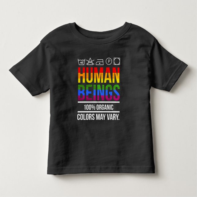 Camiseta De Bebé La igualdad de derechos humanos apoya la sensibili (Anverso)