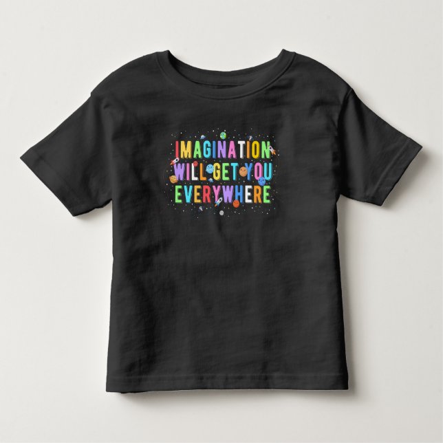 Camiseta De Bebé La Imaginación Te Llevará A Todas Partes (Anverso)