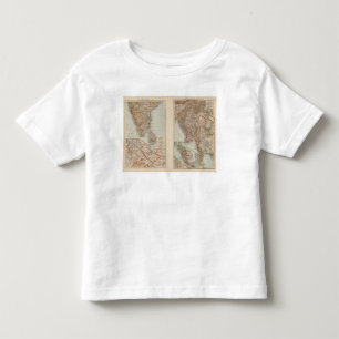 Camiseta De Bebé La India del sur, Birmania, península de Malay