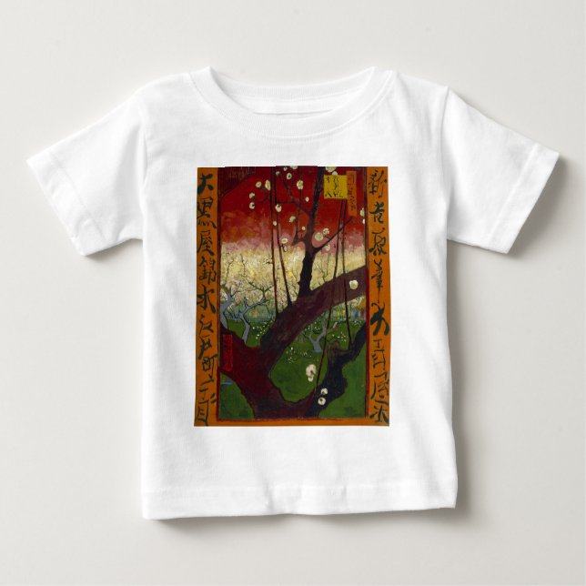 Camiseta De Bebé La japononaiserie de Van Gogh después de Hiroshige (Anverso)