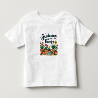 Camiseta De Bebé La Jardinería Es Mi Terapia Planta De Jardinería
