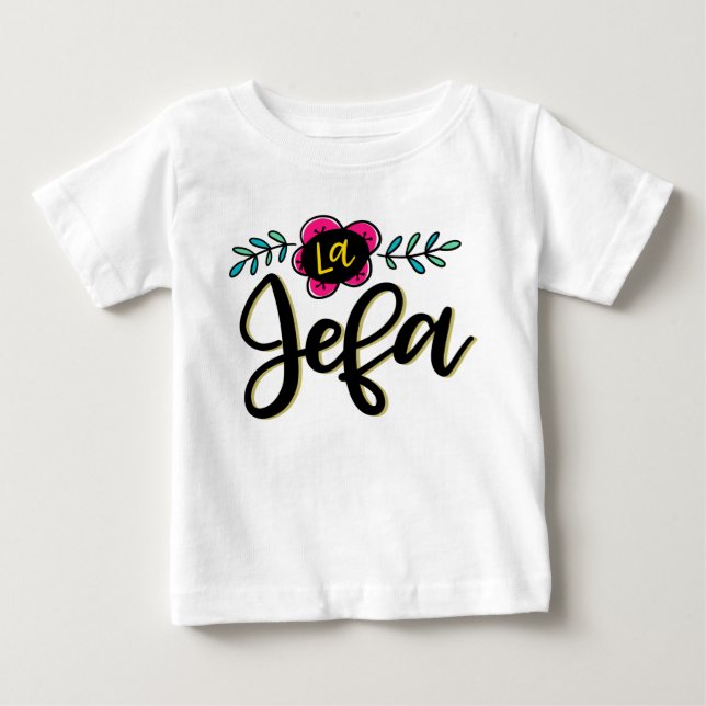 Camiseta De Bebé La Jefa, (Anverso)