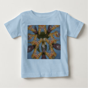Camiseta De Bebé La jirafa de Kaleidoscope Mandala: Resumen de arte